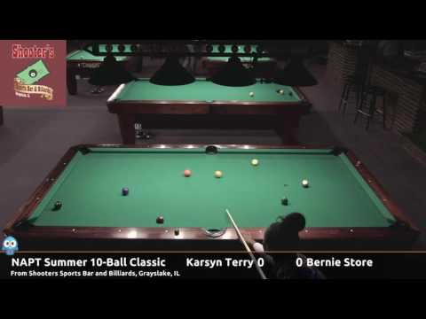 Karsyn Terry vs Bernie Store - NAPT 2016 Summer 10-Ball Classic