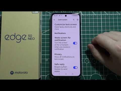 Motorola Edge 50 Neo Manage Lock Screen Notifications