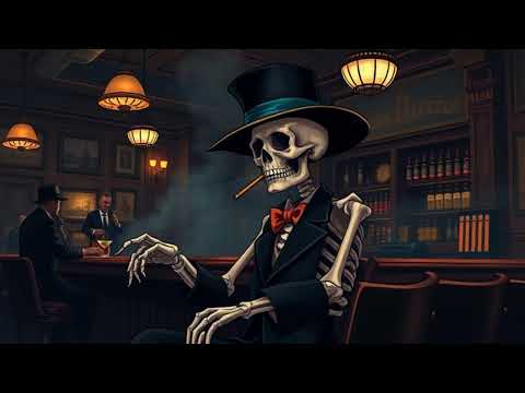 ☕Late Nights at Mr. Bones Jazz Bar 💀 | Cozy Piano Jazz for Relaxation & Focus