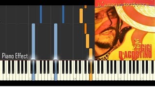 Gigi D'Agostino - L'Amour Toujours (I'll Fly With You) (Piano Tutorial Synthesia)
