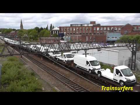 DB Class 66 No. 66110 on 6E33 Arpley Sidings - Doncaster Europort @ Guide Bridge on 01.06.15 - HD