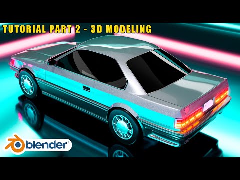 Easy Nissan F31 Leopard Car Modeling Tutorial in Blender 2.8 - Part 2