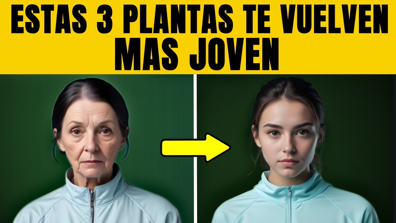 🥬3 PLANTAS de la Juventud que te dan COLÁGENO y FAVORECEN tu PIEL