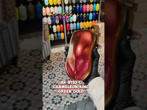 AIKKA AK 8110 C CHAMELEON KING GREEN GOLD #viralvideo #aikkapaint #carpaint #aerosol