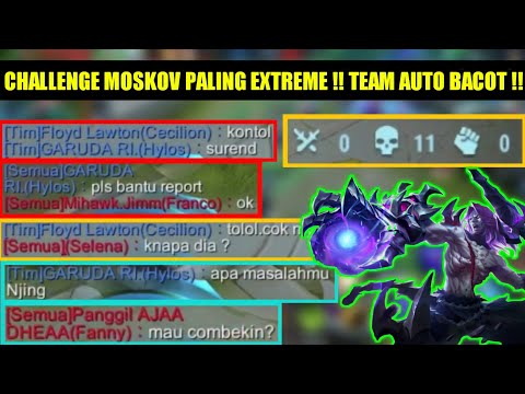 PRANK TOP GLOBAL MOSKOV MATI 11X !! TEAM AUTO BACOD !! NAMUN AKHIRNYA WIN - MOBILE LEGENDS