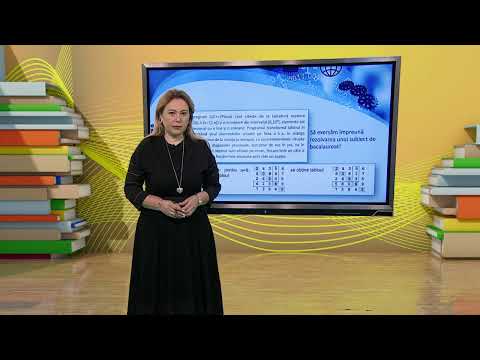 TeleŞcoala: Informatică clasa a XII-a – Tablouri bidimensionale – partea a II-a (@TVR2)