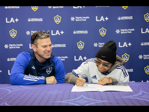 LA Galaxy host 14-year-old Ivan as honorary team member for the day