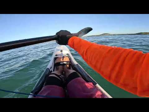 Paddling to Okahu Bay from Mission Bay - Epic V10 L surfski