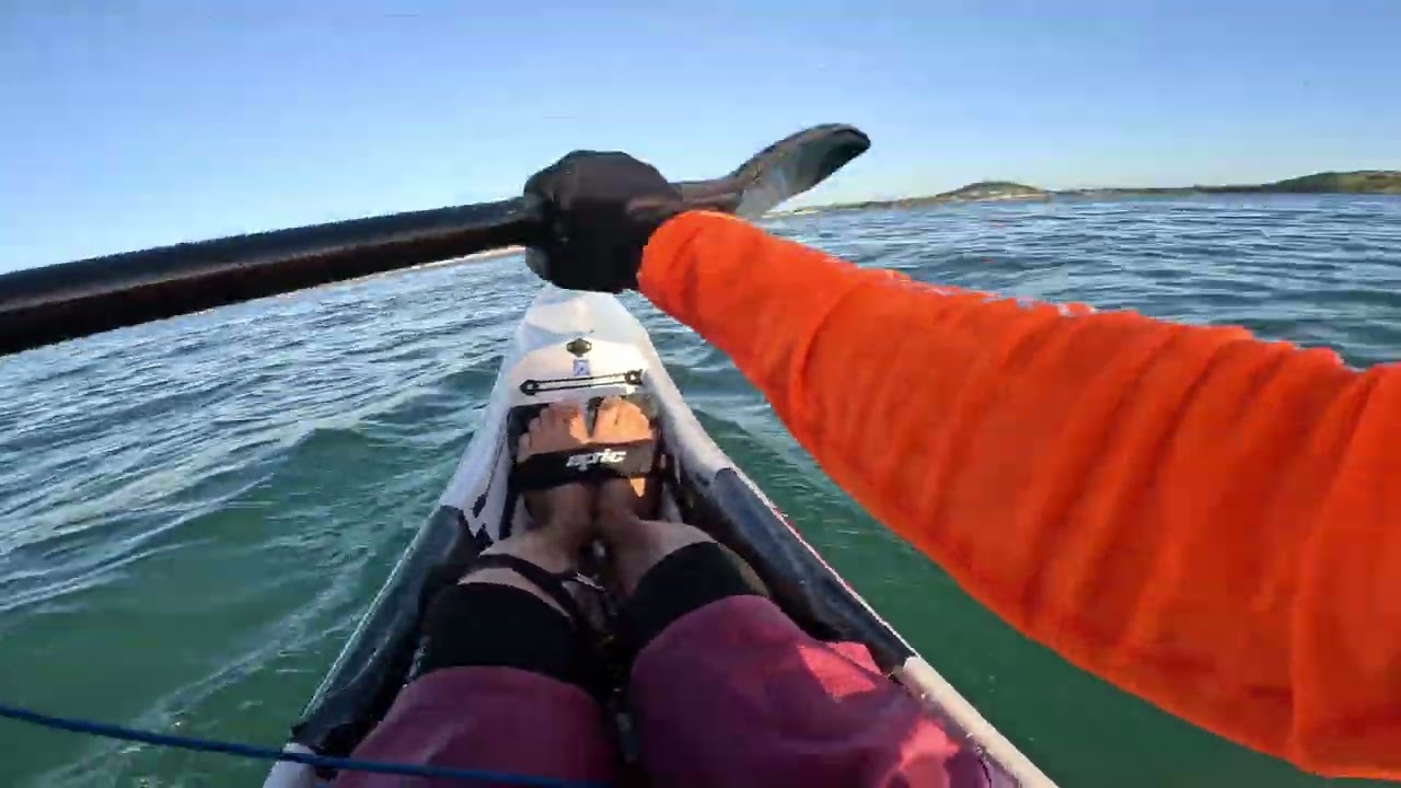 Paddling to Okahu Bay from Mission Bay - Epic V10 L surfski