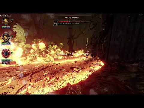 Lavender Man casually breaks enchanter lair boss fight