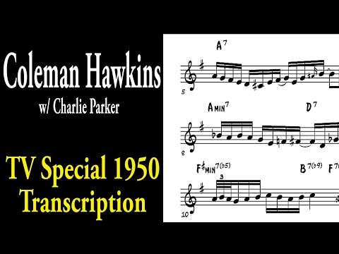 Coleman Hawkins - Ballad (w/ Charlie Parker on TV Broadcast 1950)