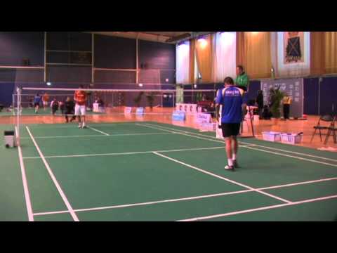IC 2012 - J8 - IMBC 1 vs MDMSA - Inoki Theophilus vs Sylvain Ternon - IMBC92 badminton videos