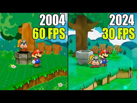 GameCube vs. Nintendo Switch | Paper Mario The Thousand Year Door Technical Review & FPS Test