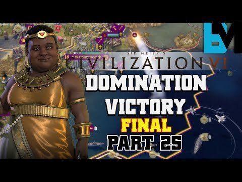Domination Victory | Nubia | Deity Difficulty | PART 25 | True Location Start