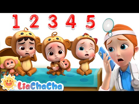 5 Little Monkeys Jumping on the Bed [Classic Version] | EP98 | LiaChaCha Kids Songs & Nursery Rhymes
