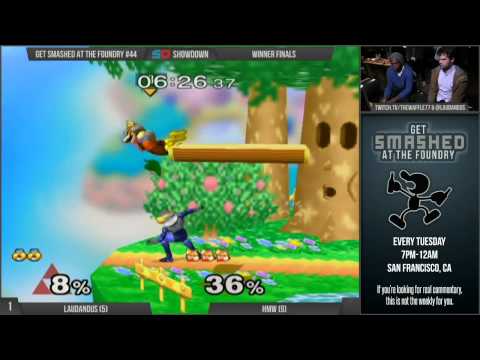 Get Smashed at the Foundry #44 - Winner Finals: Laudandus (Sheik) vs HMW (Fox)