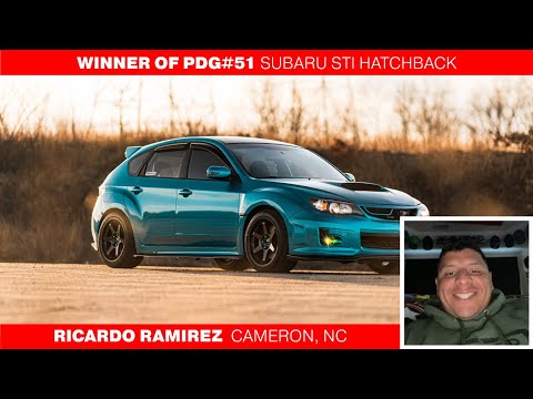 PrimeDriven Giveaway #51 STI Hatchback Winner!