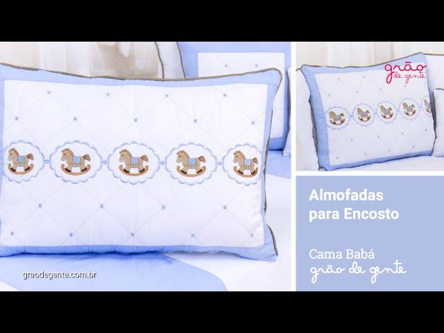 Kit Cama Babá Elegance Cavalinho de Balanço Azul | Ref: 59443