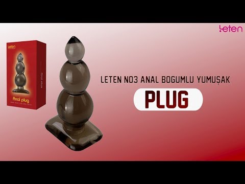 Leten No 3 Anal Boğumlu Yumuşak Plug