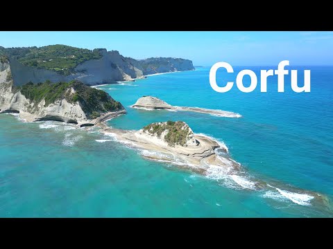 Corfu drone- Sidari, Porto Timoni, Cape Drastis, Kassiopi, Paleokastritsa, Antinioti, Angelokastro