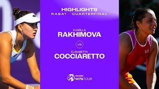 Теннис Kamilla Rakhimova vs. Elisabetta Cocciaretto | 2024 Quarterfinal | WTA Match Highlights