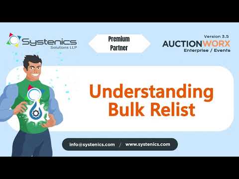 Bulk Relist Feature on AuctionWorx Events