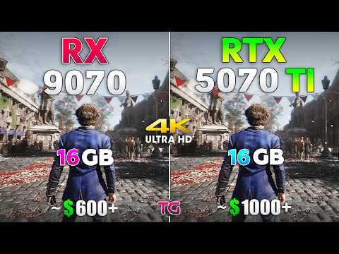 RTX 5070 Ti vs RX 9070 - Test in 10 Games | 4K