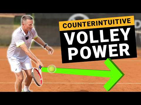 Tennis Volley Tips For Extra Power & Control  - It’s All About Body Mass