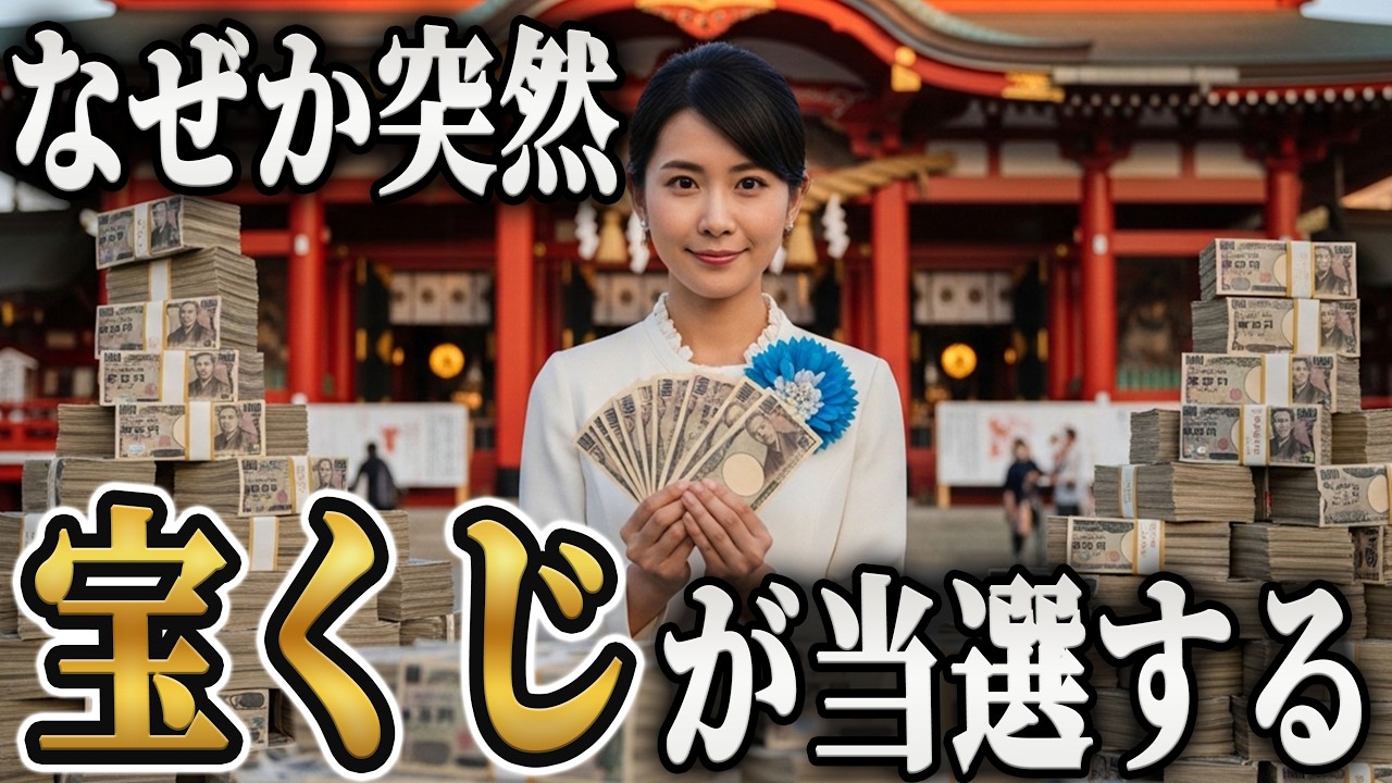 【7秒以内に再生できた人】なぜか宝くじに当選する人が続出しています。