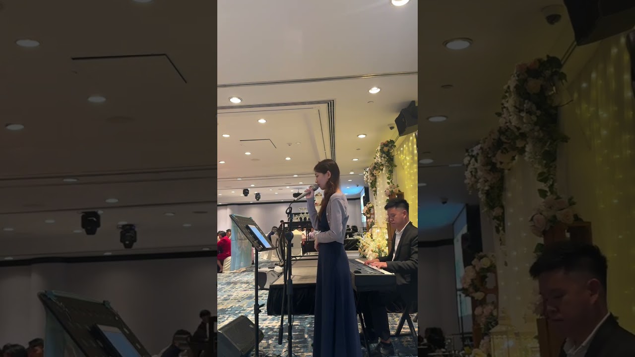 Yi Ran Krystal Singing Nothing's Gonna Change My Love For You at a wedding