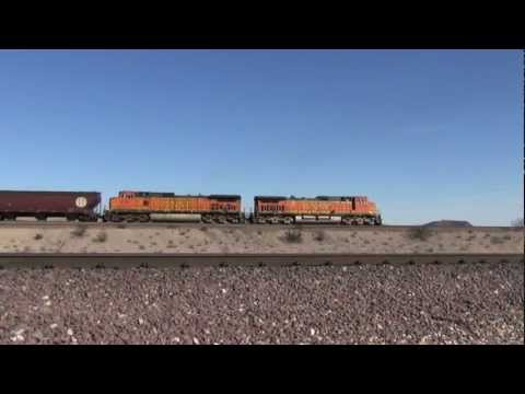 BNSF Needles Sub Grain Train @ Bagdad and Siberia