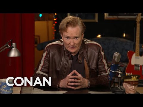 トークショー『Conan 』：ミッドライフ・クライシス(中年の危機)なジャケットで登場！