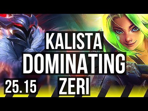 KALISTA & Taric vs ZERI & Lulu (ADC) | Dominating | EUW Master | 25.15