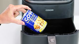 I put a can of chickpeas in the air fryer, and THIS happened