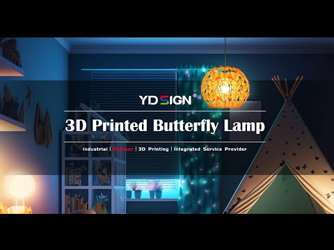 3D Printed Butterfly Lamp by YD SIGN Company#lamp #butterfly #printingprocess #3dprinting
