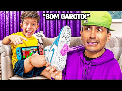 ganhei no PVP no ROUBE BRAIN ROT e meu PAI fez tudo que eu QUERO por 24 HORAS