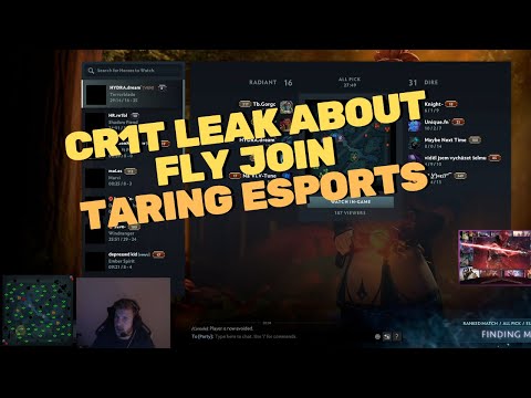 Cr1t Leak About Fly Leave EG - Dota 2 Clip
