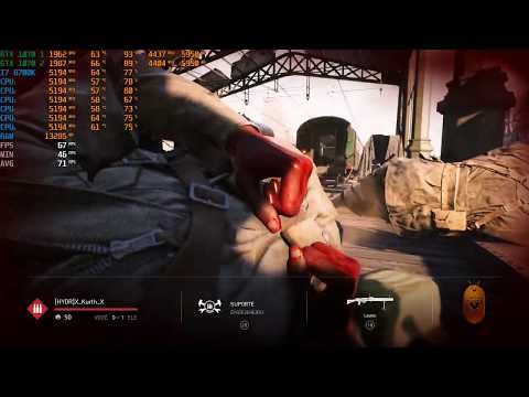 BATTLEFIELD V - ROTTERDAM - ULTRA 4K - I7 8700K 5.2GHZ + SLI GTX 1070 OC