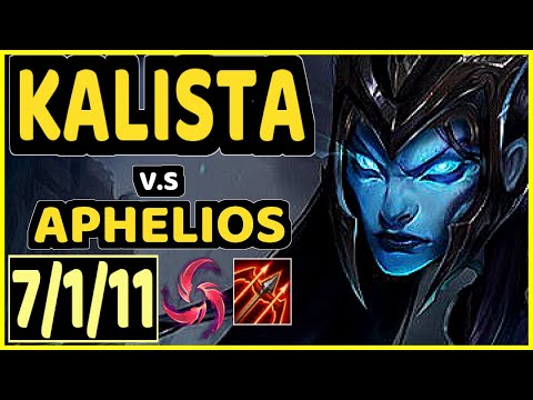 GHOST (KALISTA) vs APHELIOS - 7/1/11 KDA BOTTOM ADC CHALLENGER GAMEPLAY - KR