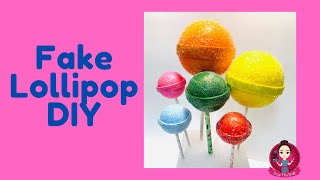 Fake Lollipop DIY / Paletas o Chupete Artificiales (Original) - Dollar Tree