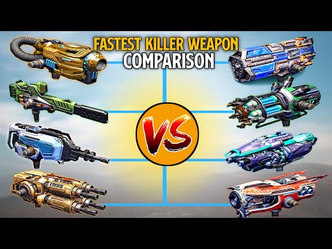 🔥War Robot medium weapon comparison | fastest killer weapon comparison | #warrobots#comparison