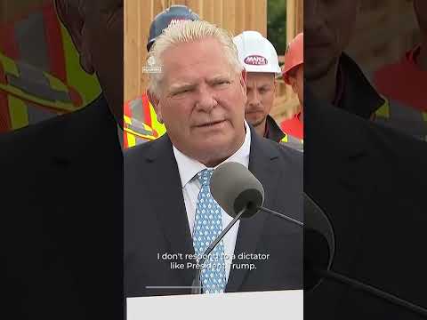 'Kiss my a**’ Ontario Premier tells Trump | AJ #shorts