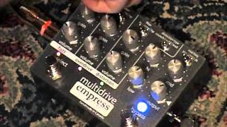 Video thumbnail for Empress Effects Multi Drive guitar effects pedal demo by gearmanndude