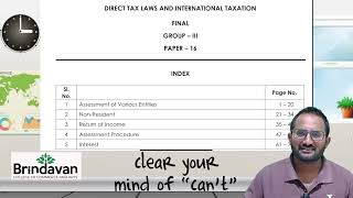 CMA Final Direct Taxation Preparation strategy for