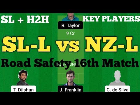 SL-L vs NZ-L Dream11 Prediction | Sri Lanka Legends vs New Zealand Legends Dream11 Team T20.