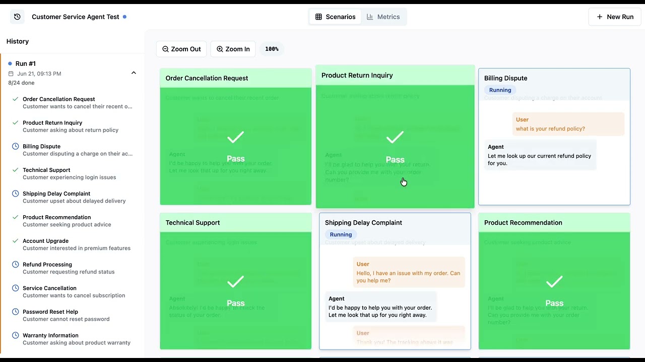 Running AI Agent Simulations with LangWatch