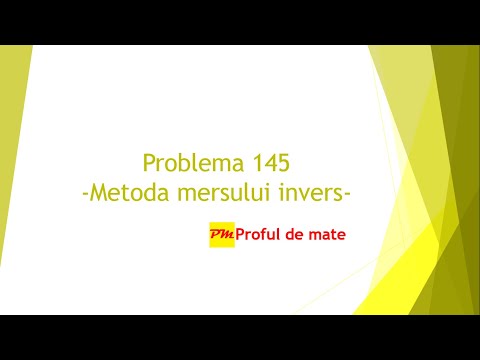 Problema 145: Metoda mersului invers #profuldemate #REZOLVteme #matematica #scoala