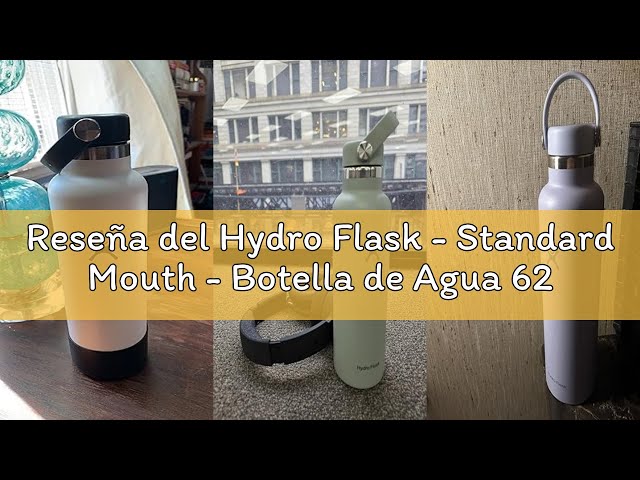 Vídeo relacionado con Hydro Flask Botella de Agua 621 ml 21 oz - Acero Inoxidable con Aislamiento al Vacío y Tapa de Pajita Flexible - Standard Mouth - Surf, 621ml (21oz)