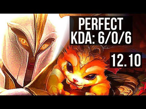 KAYLE vs GNAR (TOP) | 6/0/6, Rank 7 Kayle, 500+ games, Dominating | KR Master | 12.10
