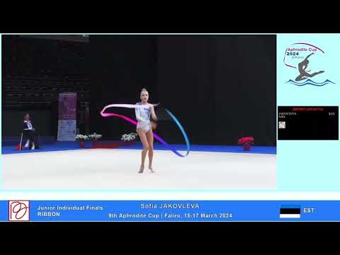 Sofia Jakovleva EST Ribbon JUNIOR FINALS APHRODITE CUP 2024